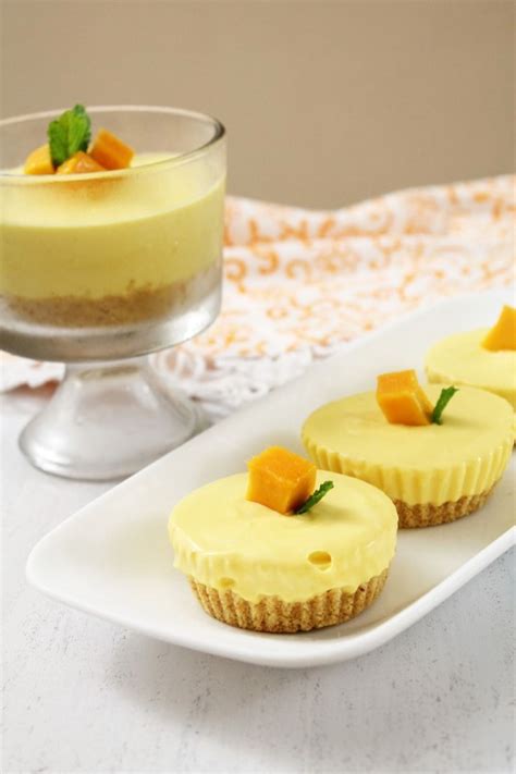 Eggless Mango Cheesecake Recipe No Bake No Gelatin Cheesecake