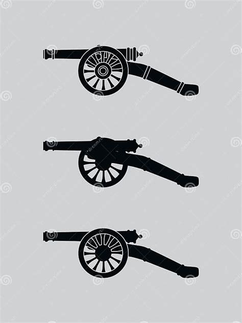vector retro cannon stock vector illustration of iron 135838573