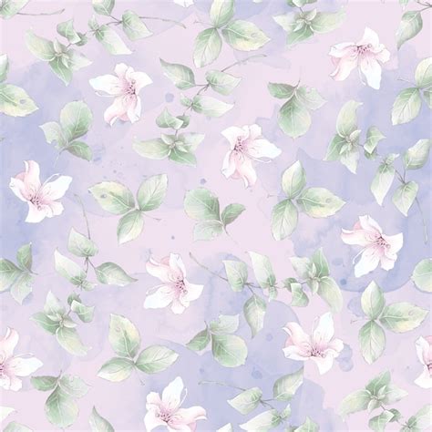 Premium Photo Seamless Pattern Spring Delicate Flowers Digital