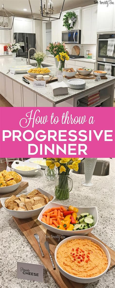 How to make crowd pleasing potluck recipes tasty. How to Throw a Progressive Dinner | Progressive dinner, Progressive dinner party, Dinner party ...