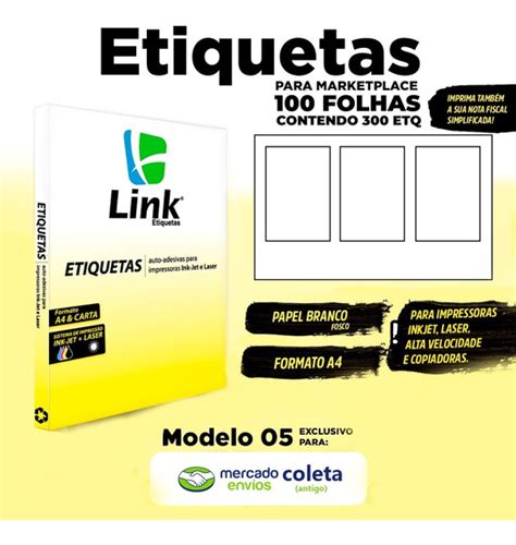 Etiqueta Adesiva Para Envios 250 Folhas Formato A4 Mercadolivre 📦