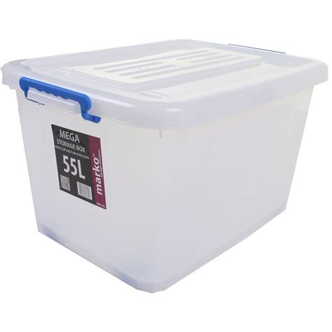 Extra Large Huge Strong Plastic Storage Boxes Wheels Clip Lids