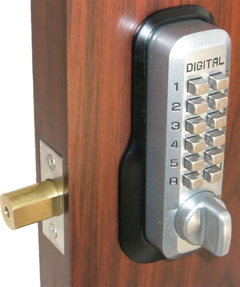 Lockey M210 Keyless Mechanical Digital Deadbolt Door Lock Satin Chrome