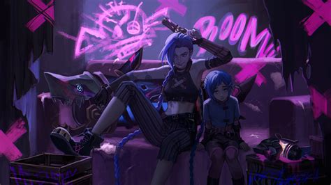 Jinx Arcane Jinx And Powder League Of Legends And More Drawn By