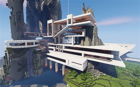 Ultra Modern Mountain Mansion Download Minecraft Map