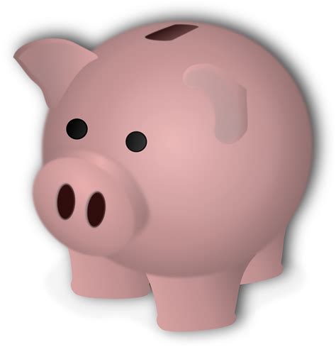 Piggy Bank Clip Art Clipart 4 Wikiclipart