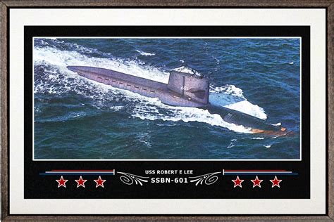Uss Robert E Lee Ssbn 601 Box Framed Canvas Art Navy Emporium