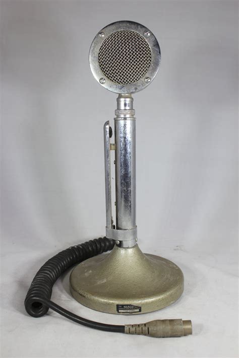Vintage Astatic D 104 Lollipop Microphone On T Ug8 Stand Untested