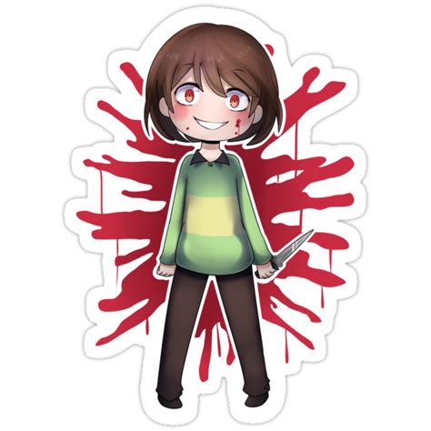 Undertale Chara Stickers By Coolguyenzo Redbubble