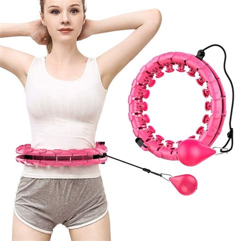 Fitness Hula Weighted Hoops For Adults 12 Kg8 Sections Of The Detachable Hoola Hoop Can Adjust