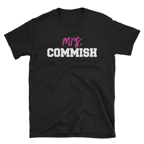 Mrs Commish Shirt Womens Fantasy Football Commissioner Shirts Etsy