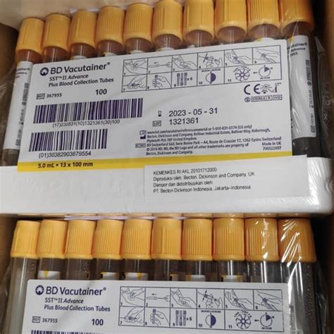 Jual Bd Vacutainer Sst Ii Advance Tabung Bd Vacutainer Sst Ml X