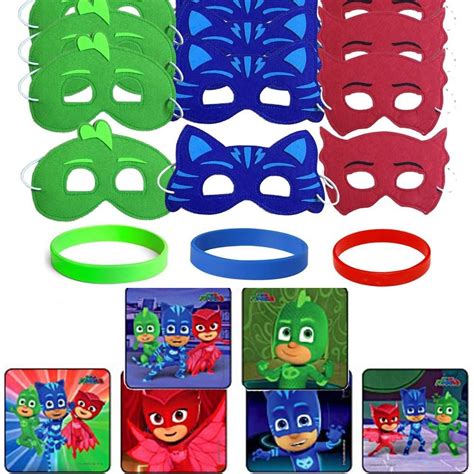 24 Pj Masks Party Favor Stickers 12 Hero Masks Pj Masks Party Favors