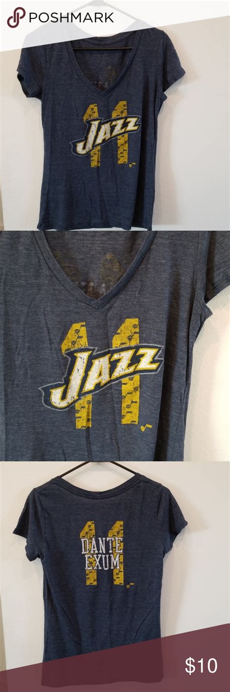 Shop utah jazz mens shorts and pants at fansedge. Womens Utah Jazz short sleeve | Jazz shorts, Utah jazz, Women