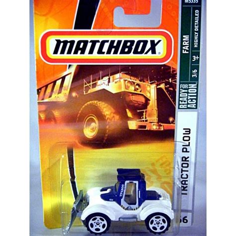 Matchbox Tractor Snow Plow Global Diecast Direct