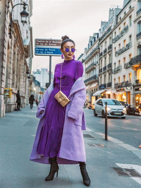 Your Guide To Wearing Color For Spring Notjessfashion Purple Fashion Purple Outfits