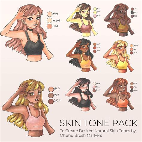 Shop Skin Tone Colors Alcohol Markers Ohu At Artsy Sister In Colors For Skin Tone