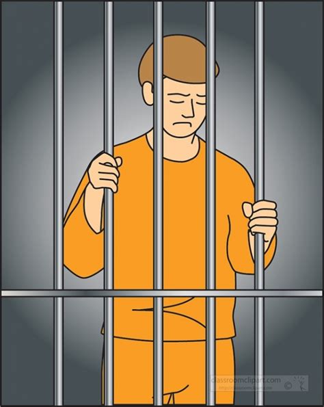 Law And Legal Clipart Behind Prison Bars