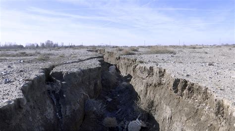 In Iran Parched Land Hollowed By Water Pumping Is Now Sinking
