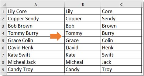 For a child, this is almost always the same as the father's name. How to flip the first and last name in cells in Excel?