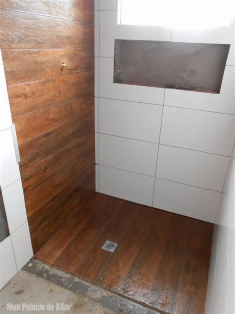 porcelanato madeira banheiro Pesquisa Google Banheiro Decoração