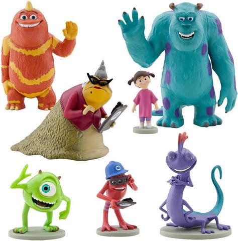 Disney Pixar Monsters Inc Movie Exclusive 7 Piece Deluxe Pvc