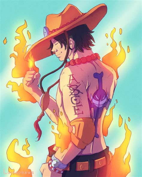 One Piece Fanart Day 11 Portgas D Ace Ronepiece