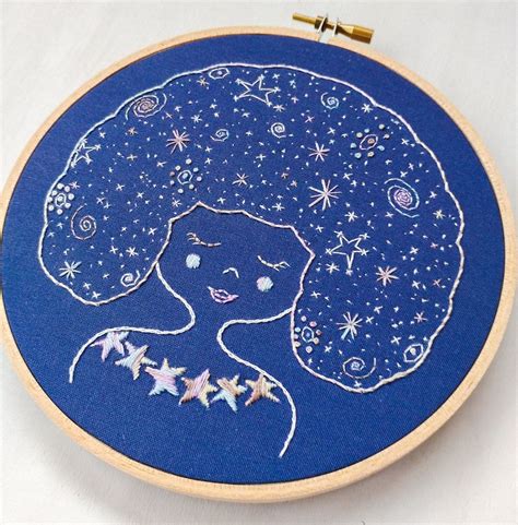 Modern Embroidery Pattern By Cozy Blue Embroidery Hoop Art Diy Modern