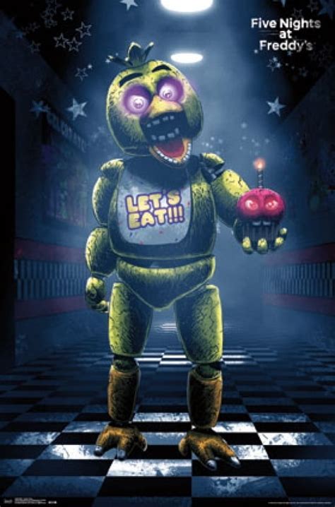 Five Nights At Freddys Classic Chica Laminated Poster Print 22 X 34