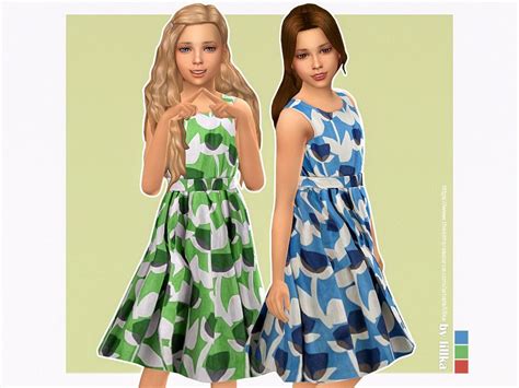 Sims 4 — Mavie Dress For Girls By Lillka — Mavie Dress For Girls 3
