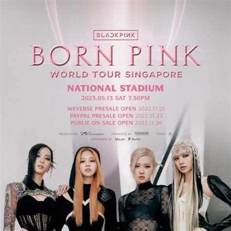 blackpink to bring “born pink” world tour to singapore in 2023