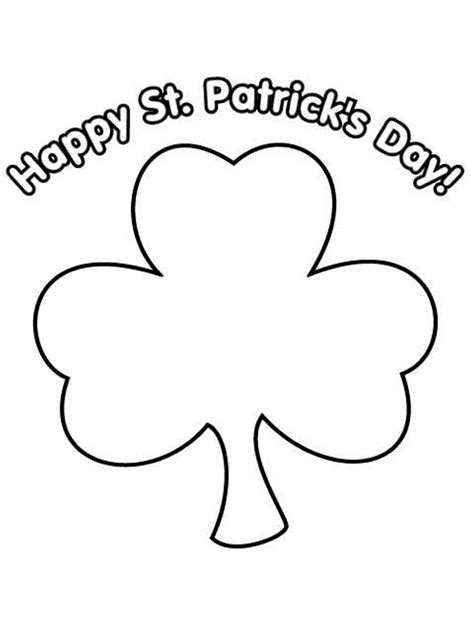 Click on an image below to go to the st. Shamrock Coloring Pages - GetColoringPages.com