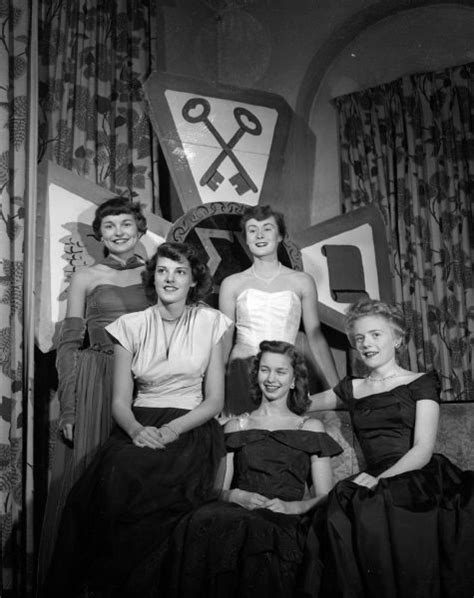 Sigma Chi Sweetheart Candidates Photograph Wisconsin Historical Society