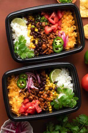 Turkey Taco Bowls With Meal Prep Option Peas And Crayons