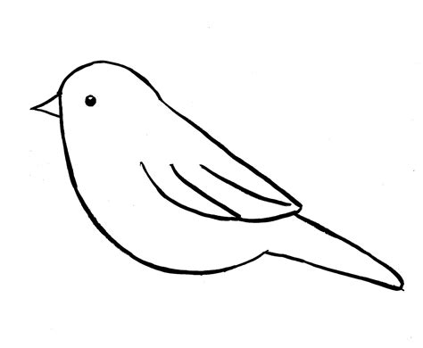 Simple Sparrow Drawing At Explore Collection Of