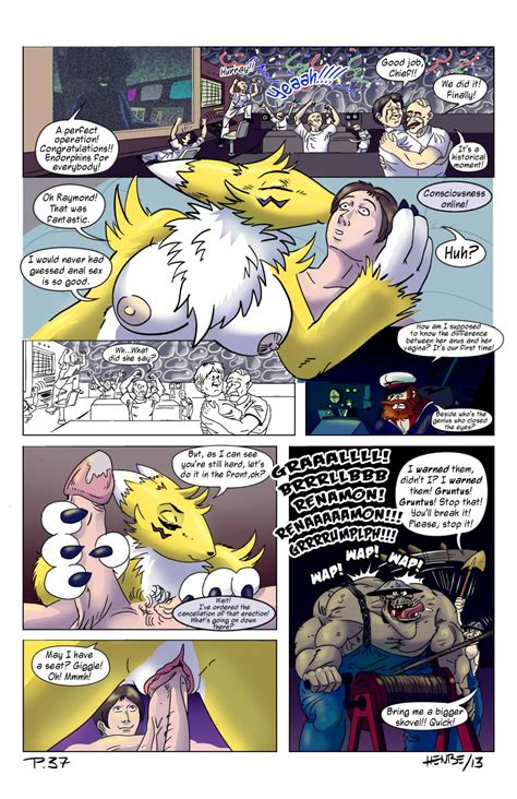 Rule 34 Anal Breasts Canine Comic Digimon Female Fox Henbe Human