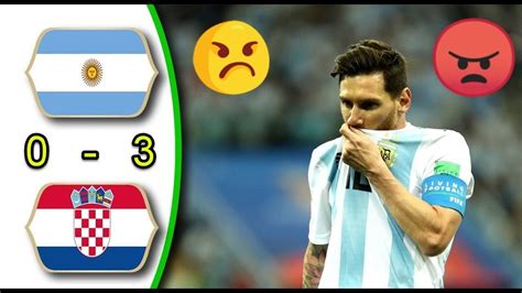 Argentina and croatia had a high intensity first half. Argentina vs Croatia 0 - 3 FIFA World Cup 21/06/2018 - YouTube