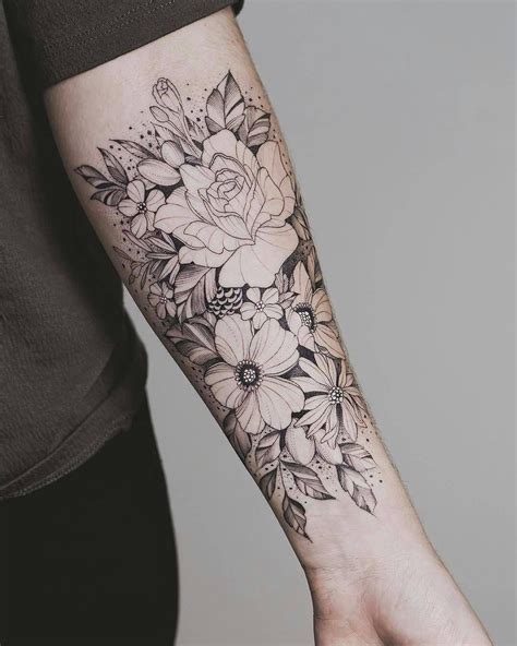 Image Result For Floral Arm Tattoo Trendy Tattoos Sleeve Tattoos For Women Tattoos