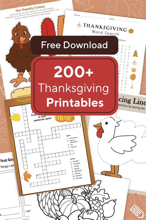 Thanksgiving Worksheets For Adults