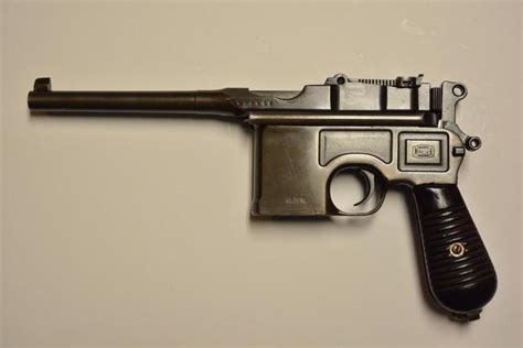 Mauser C96 9mm Broomhandle Semi Automatic Pistol