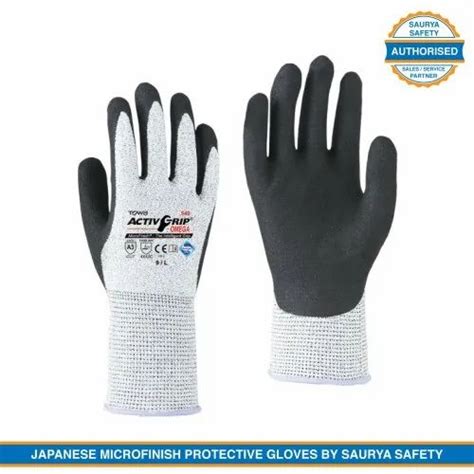 Nitrile Coated Oil Grip And Cut Resistant Breathable Glove Towa