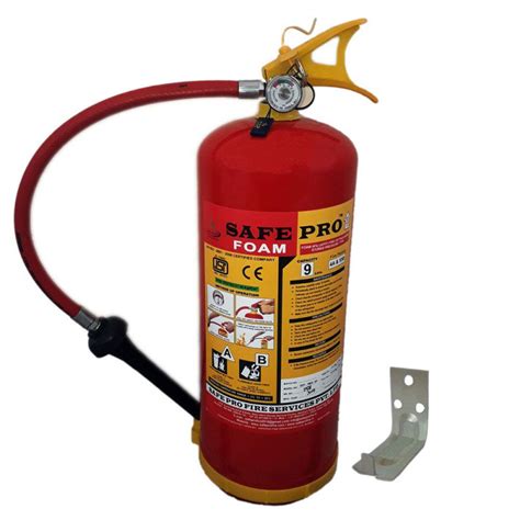 Safe Pro Mechanical Foam Type Fire Extinguisher With Wall Mount Hook