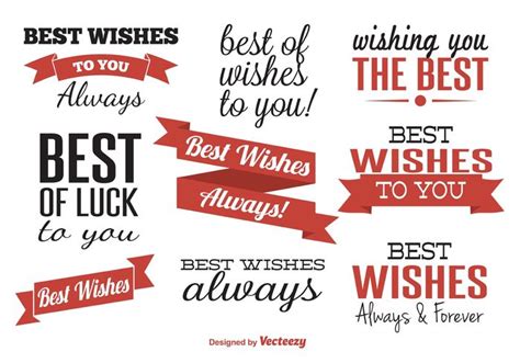 Achieve your dream, good luck. Best Wishes Typographic Labels - WeLoveSoLo