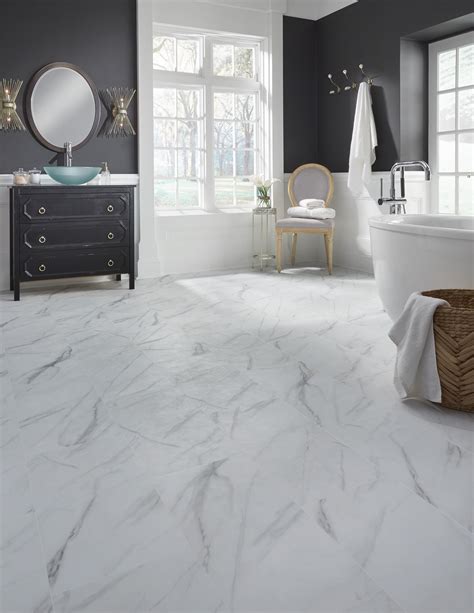 A Clean White Marble Look With Dramatic Veining Adura Legacy Color