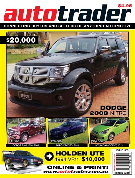 Autotrader Magazine Autotrader 1163 Back Issue