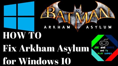 Intel core 2 duo 2.4 ghz or amd athlon x2 4800+ • memory: HOW TO Run Batman: Arkham Asylum on Windows 10 (Steam ...