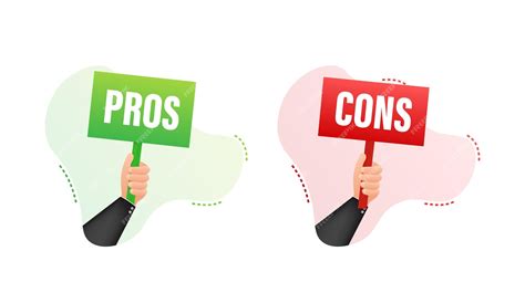 Premium Vector Pros Cons Comparison Make Decision Optimal Solutions Correct Wrong Vector Stock