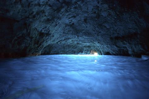 Video Inside The Blue Grotto On The Amalfi Coast Island Of Capri