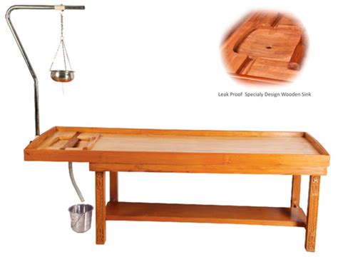 Wood Massage Cum Shirodhara Tables At Best Price In Delhi Accord Medical Products