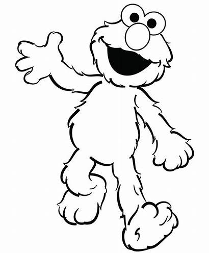 Elmo Coloring Pages Clipart Cookie Monster Sesame